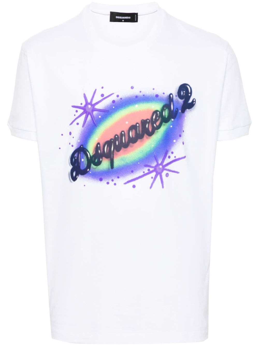 DSQUARED2 logo-print cotton T-shirt - White von DSQUARED2