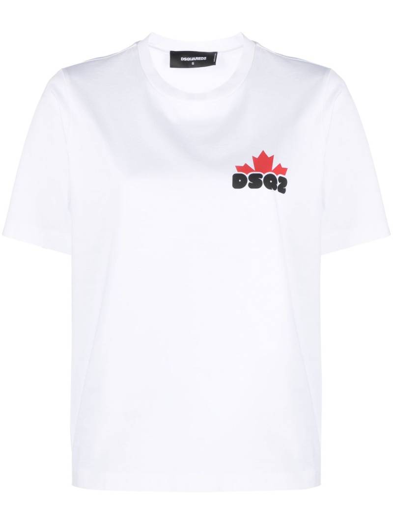 DSQUARED2 logo-print cotton T-shirt - White von DSQUARED2