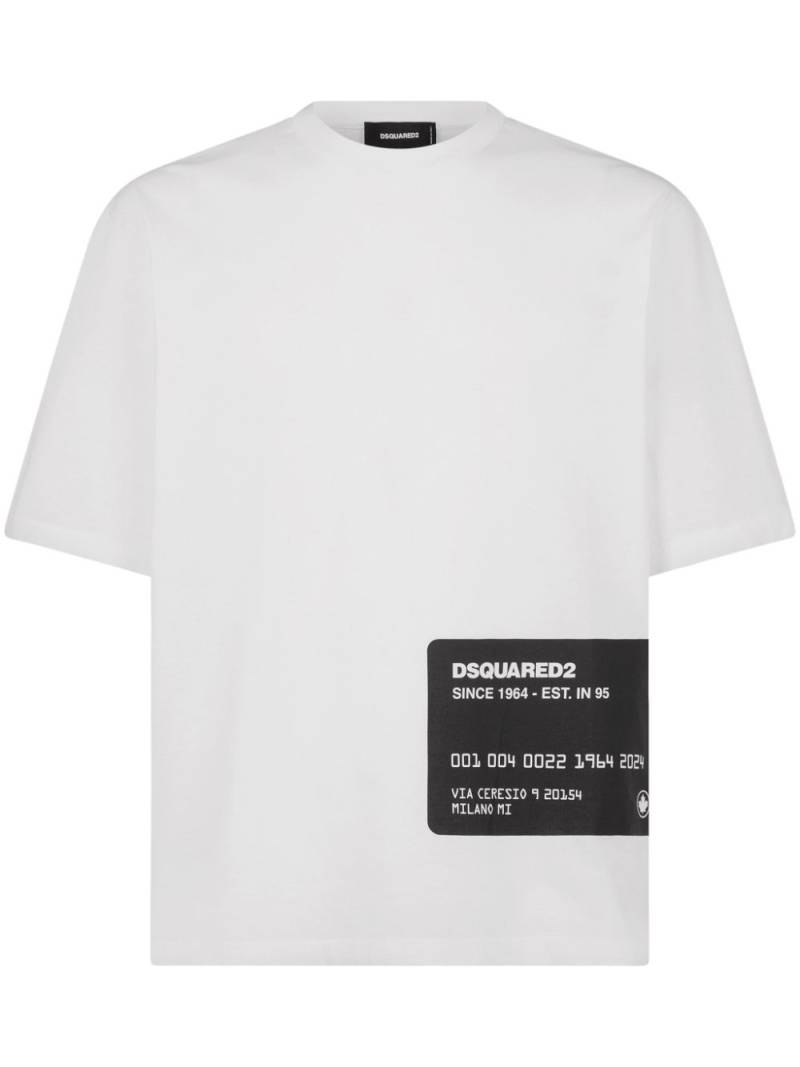 DSQUARED2 logo-print cotton T-shirt - White von DSQUARED2