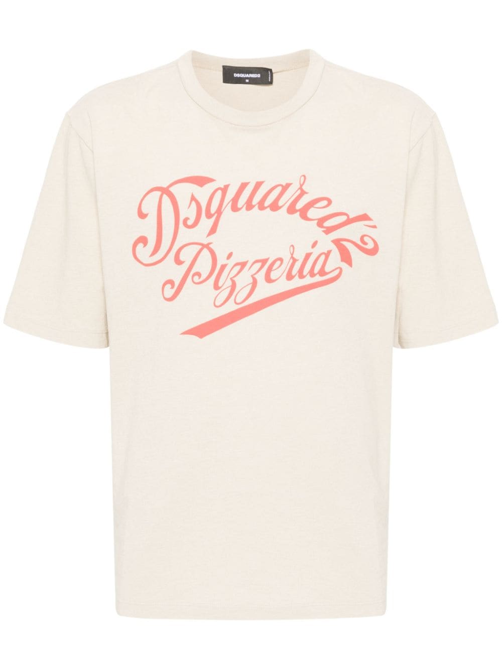 DSQUARED2 logo-print cotton-blend T-shirt - Neutrals von DSQUARED2