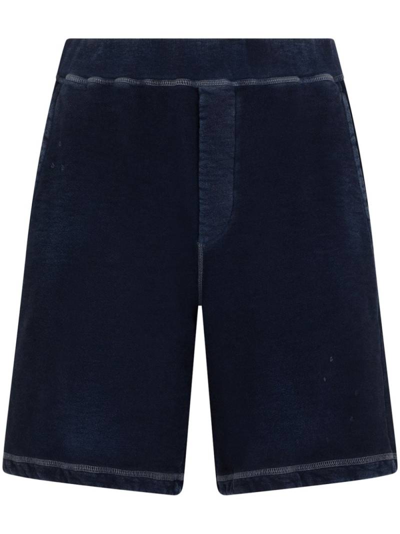 DSQUARED2 logo-print cotton shorts - Blue von DSQUARED2