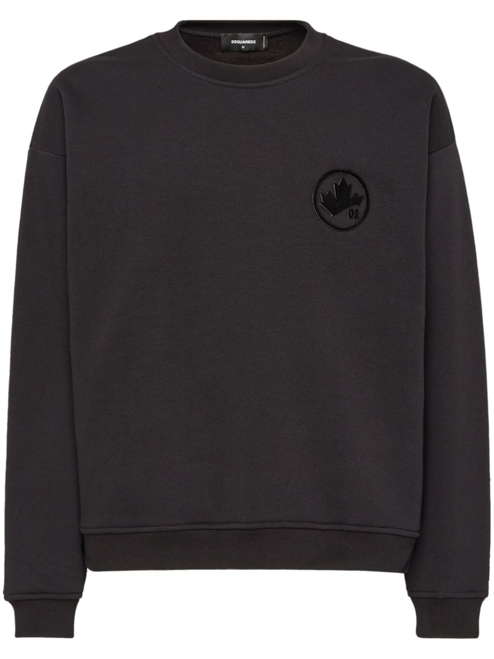 DSQUARED2 logo-print cotton sweatshirt - Black von DSQUARED2