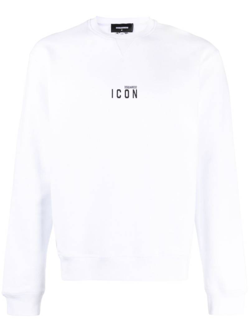 DSQUARED2 logo-print cotton sweatshirt - White von DSQUARED2