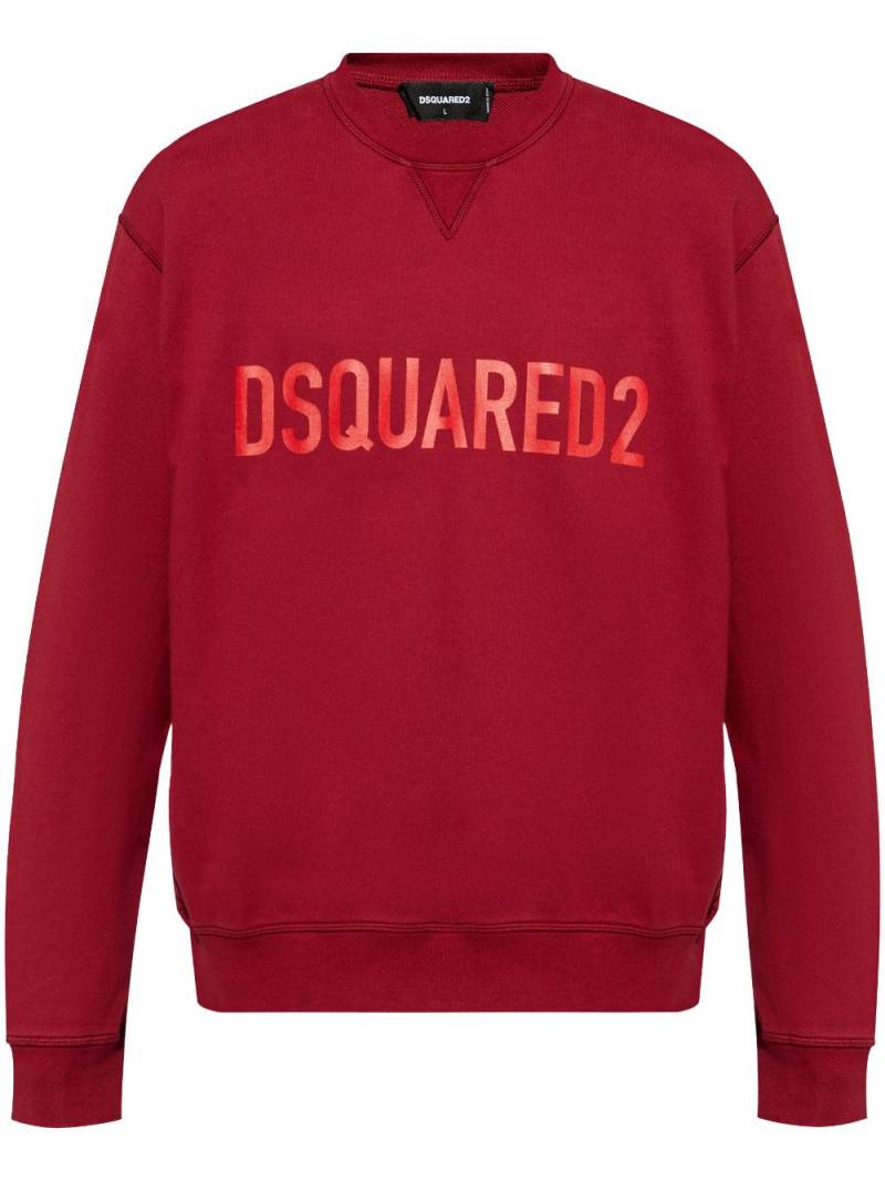 DSQUARED2 logo-print cotton sweatshirt von DSQUARED2