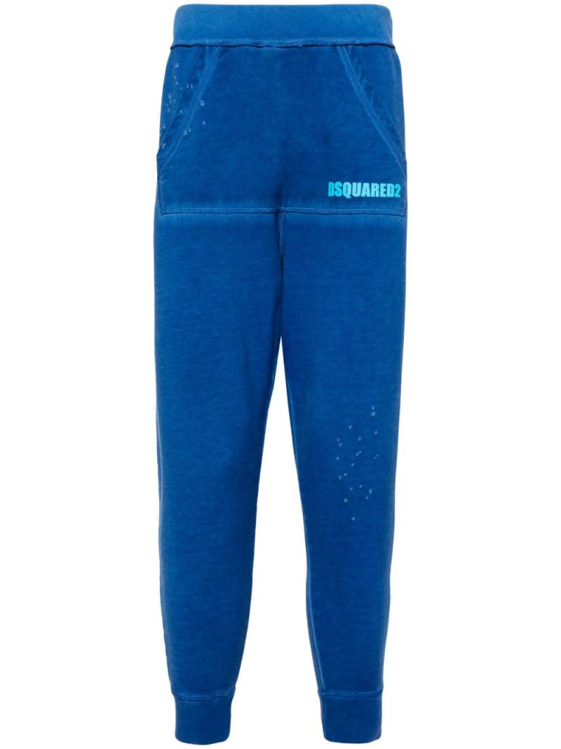 DSQUARED2 logo-print cotton track pants - Blue von DSQUARED2