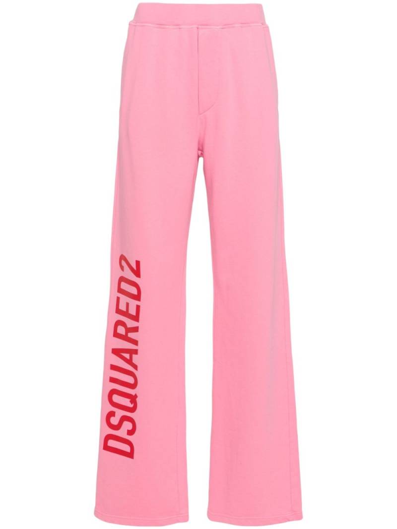 DSQUARED2 logo-print cotton track pants - Pink von DSQUARED2