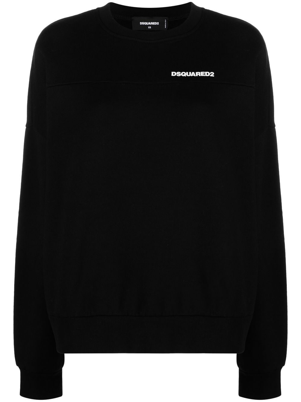 DSQUARED2 logo-print crew-neck sweatshirt - Black von DSQUARED2