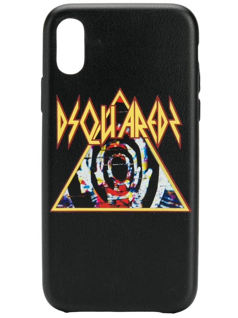 DSQUARED2 Rock logo iPhoneX case - Black von DSQUARED2