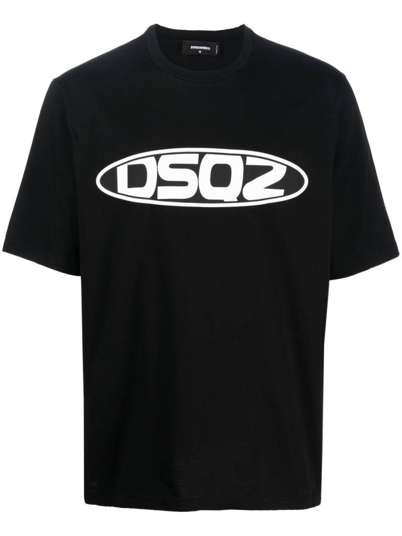 DSQUARED2 logo-print short-sleeve T-shirt - Black von DSQUARED2