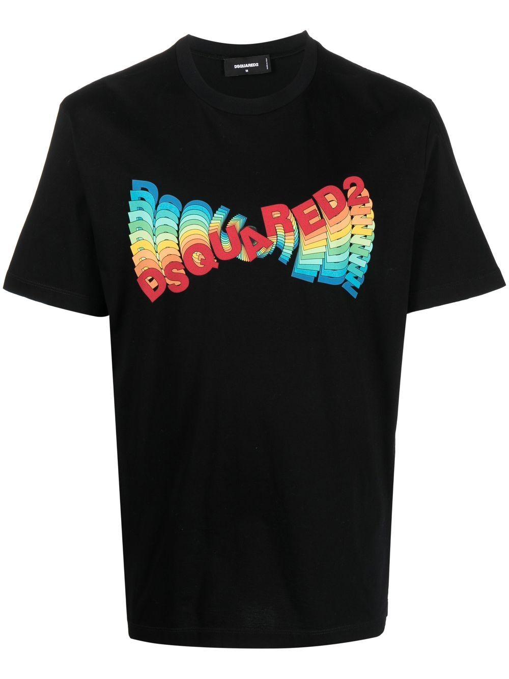 DSQUARED2 logo-print short-sleeve T-shirt - Black von DSQUARED2