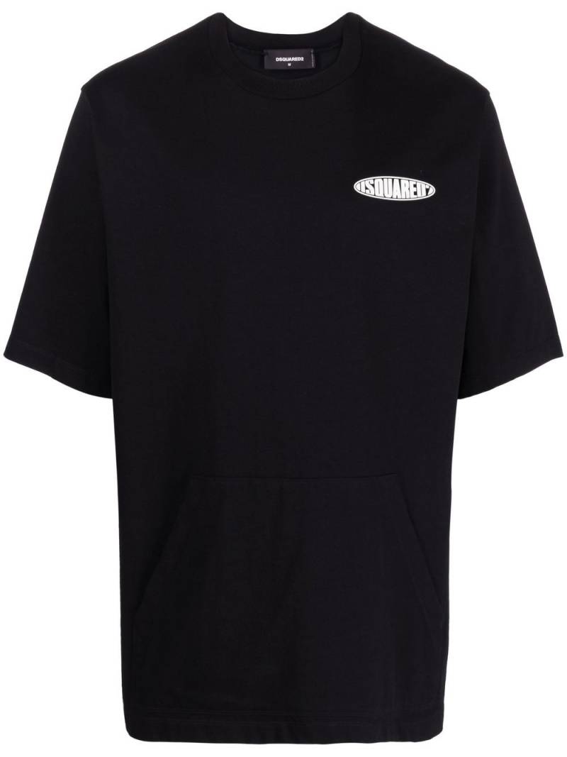 DSQUARED2 logo-print short-sleeve T-shirt - Black von DSQUARED2