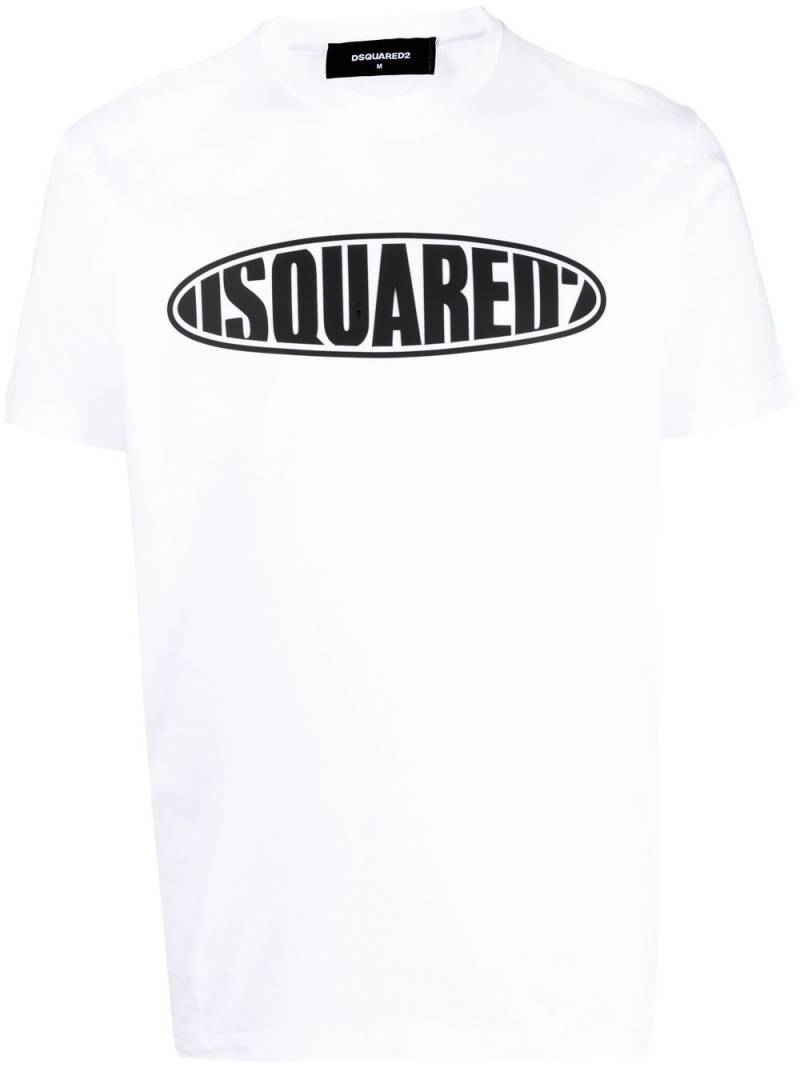 DSQUARED2 logo-print short-sleeve T-shirt - White von DSQUARED2