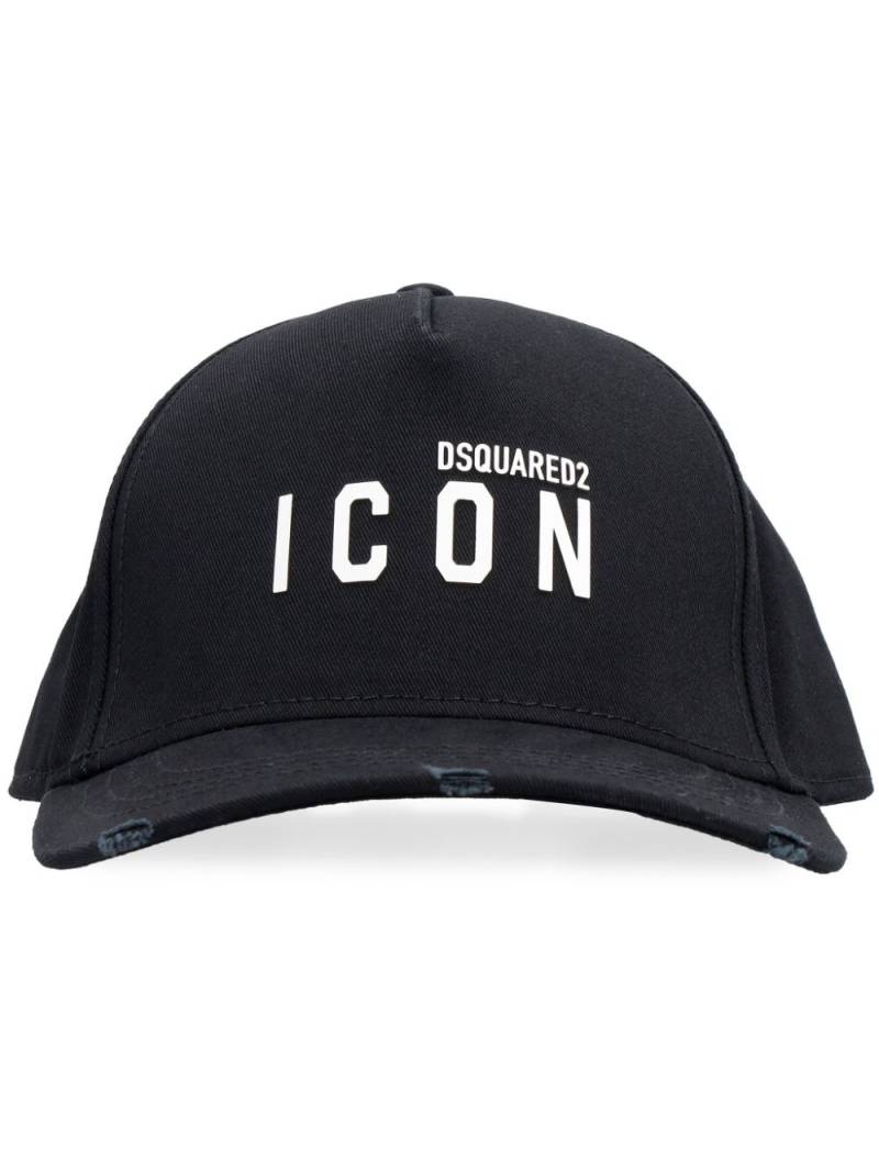 DSQUARED2 logo-print six-panel cap - Black von DSQUARED2