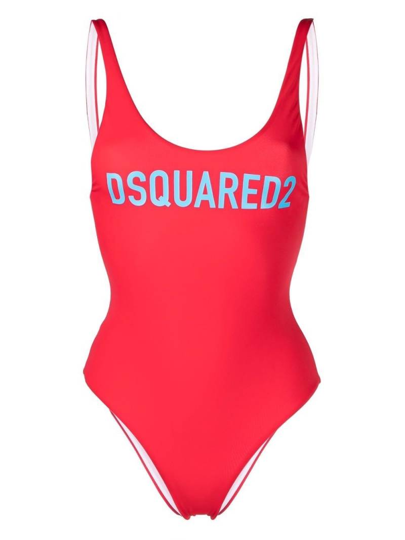 DSQUARED2 logo-print sleeveless swimsuit von DSQUARED2