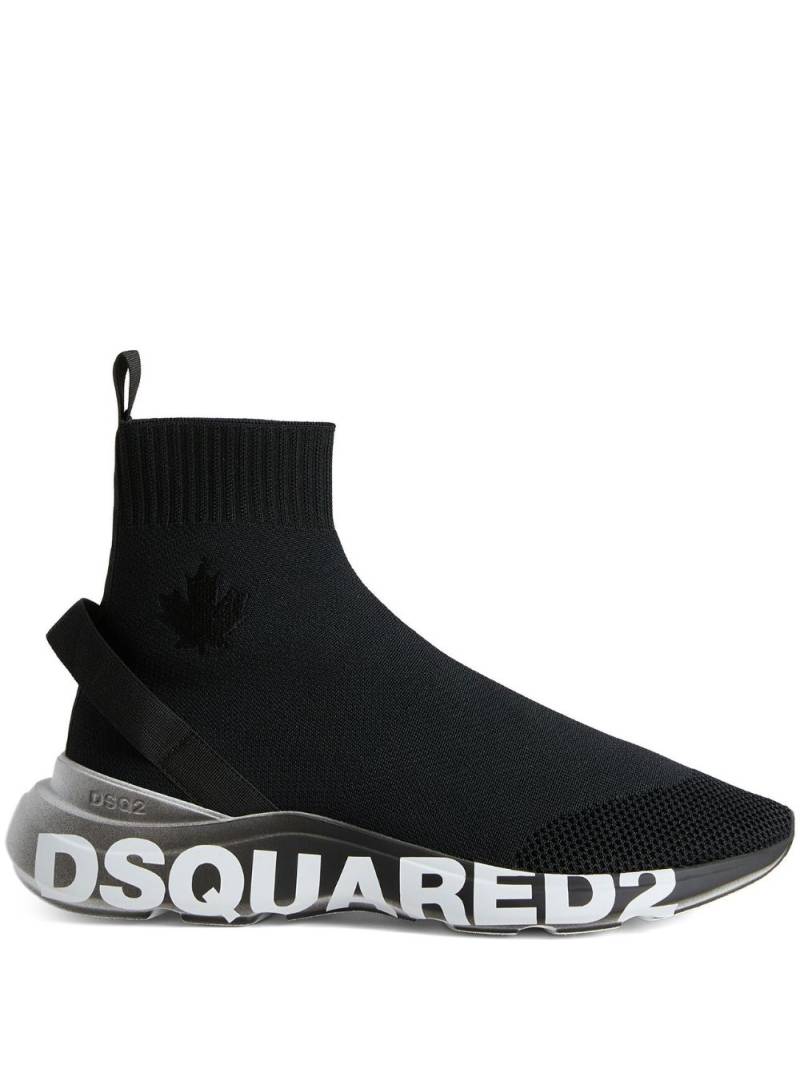 DSQUARED2 logo-print sock sneakers - Black von DSQUARED2