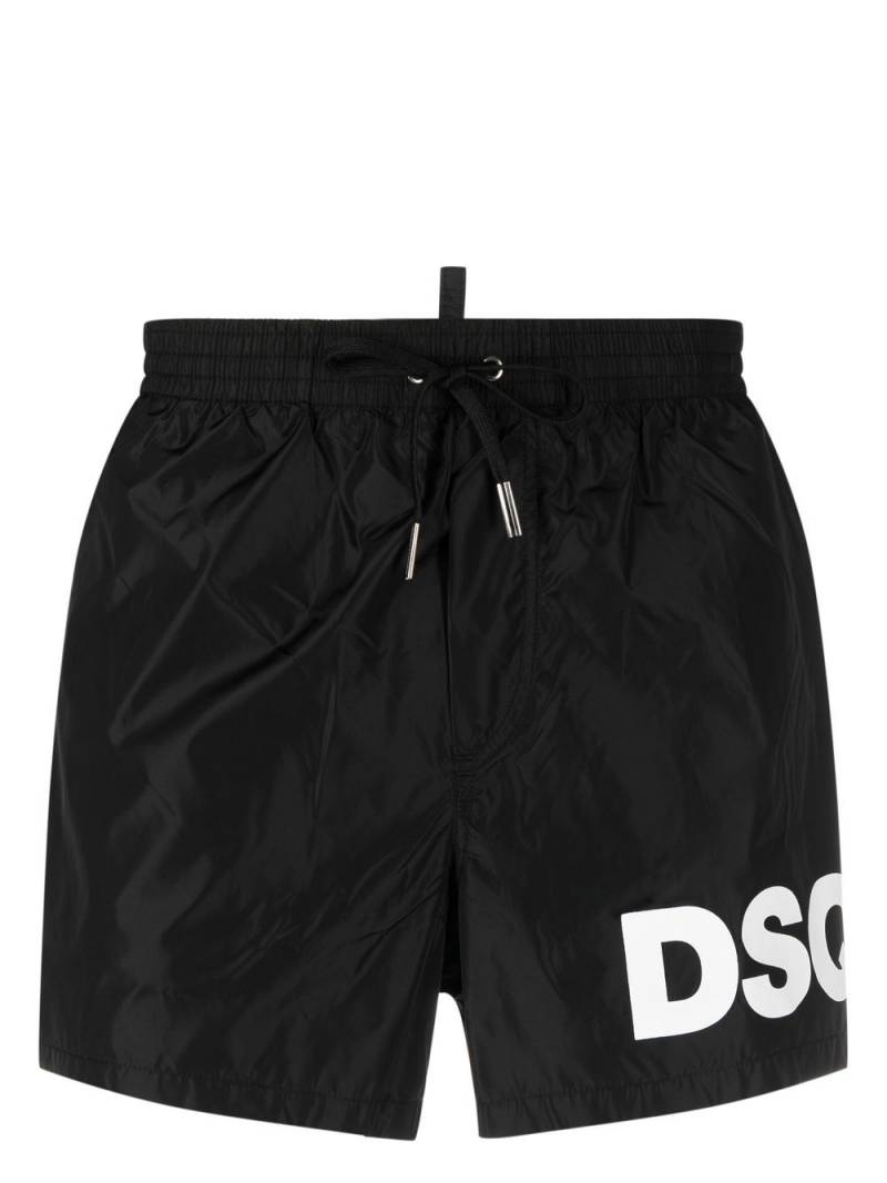 DSQUARED2 logo-print swim shorts - Black von DSQUARED2