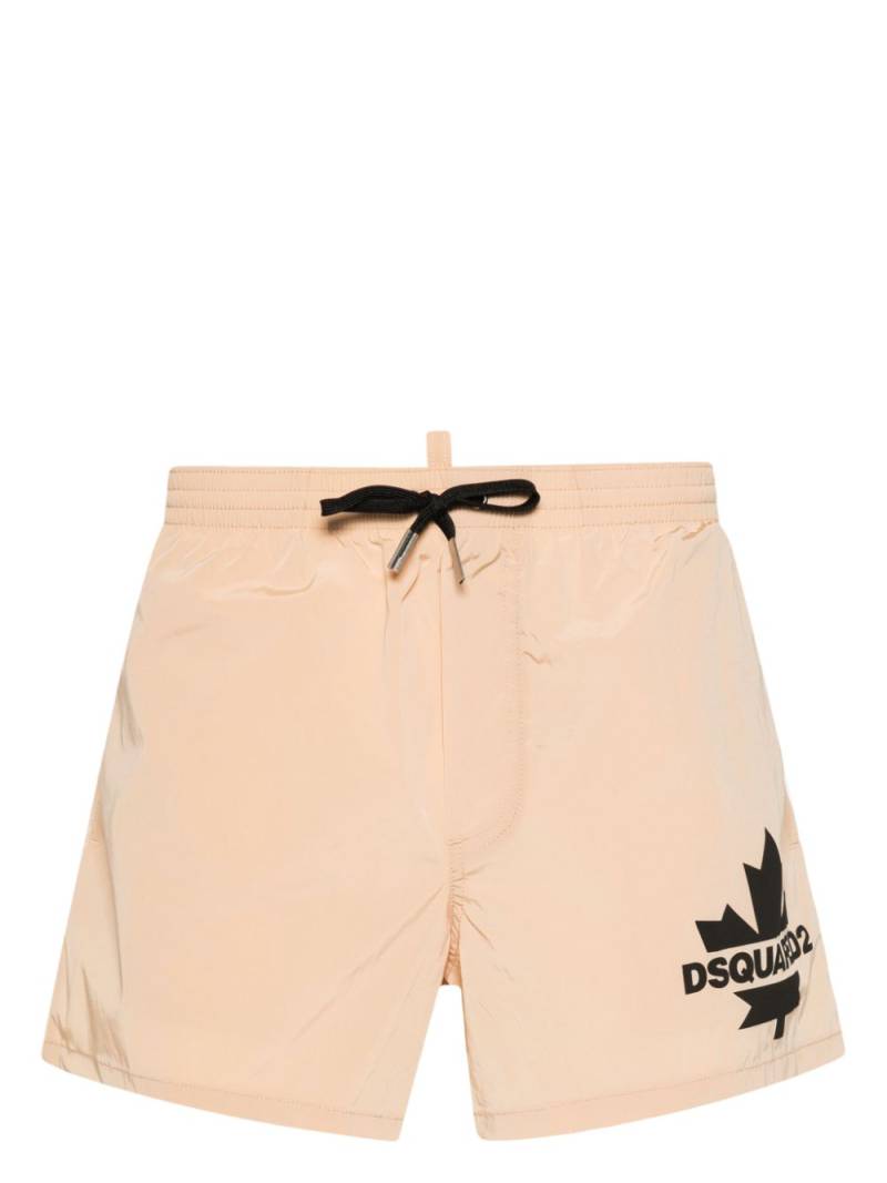 DSQUARED2 logo-print swim shorts - Neutrals von DSQUARED2