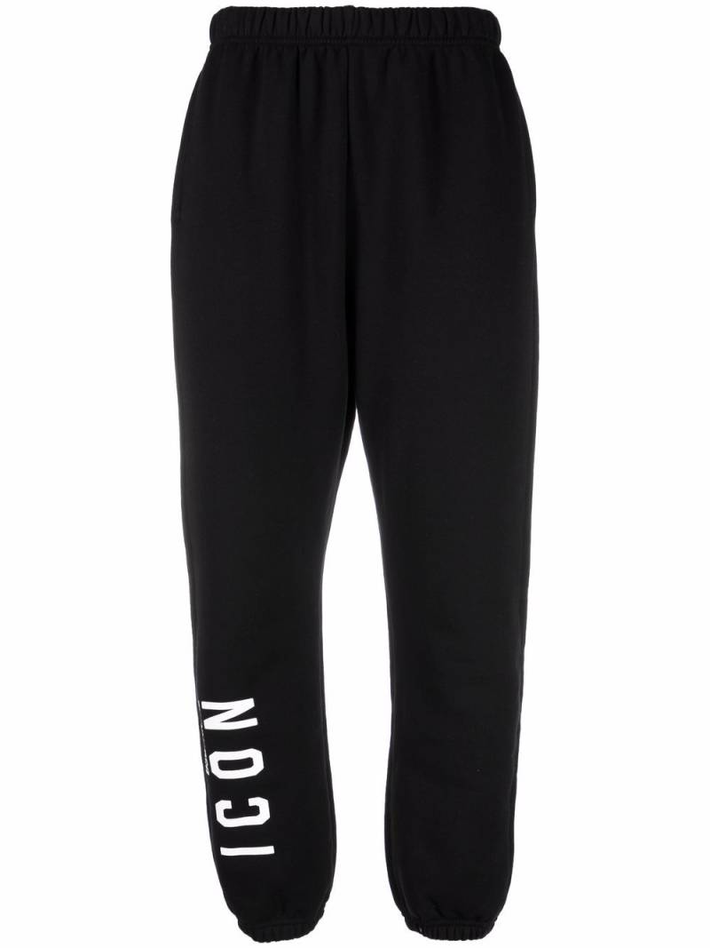 DSQUARED2 logo-print track pants - Black von DSQUARED2