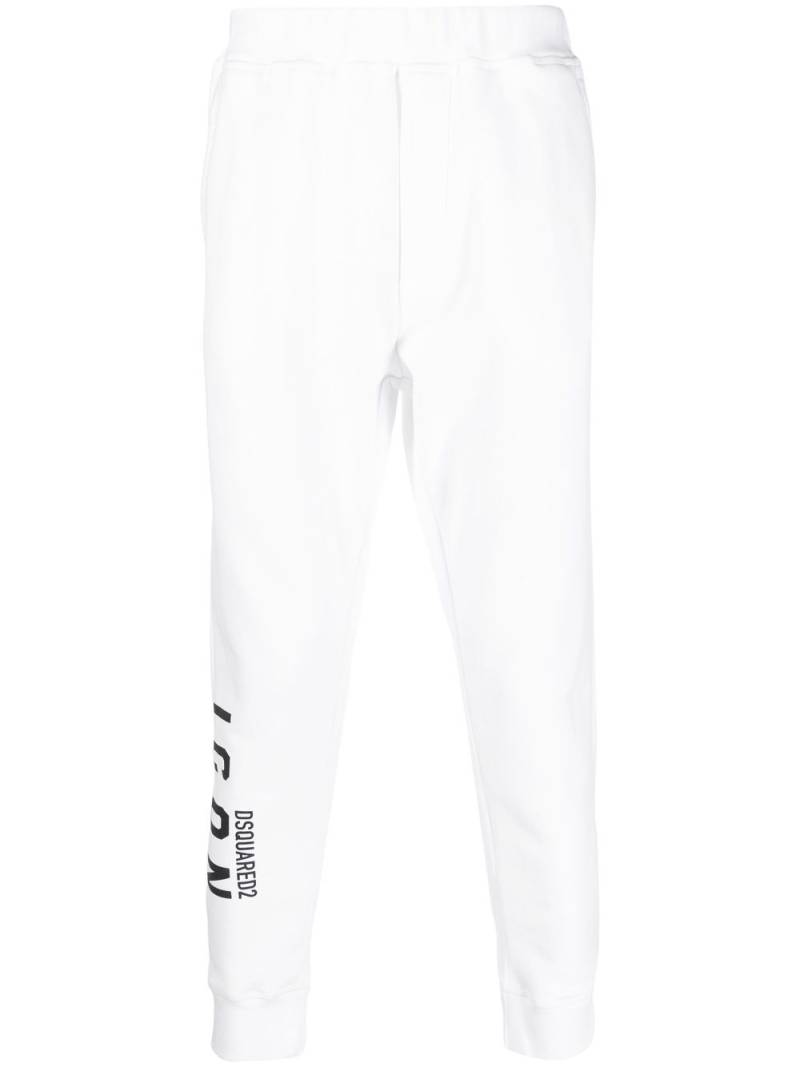 DSQUARED2 logo-print track pants - White von DSQUARED2