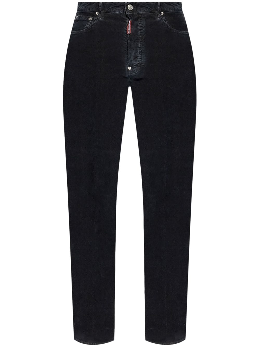 DSQUARED2 logo-tag straight-leg jeans - Black von DSQUARED2