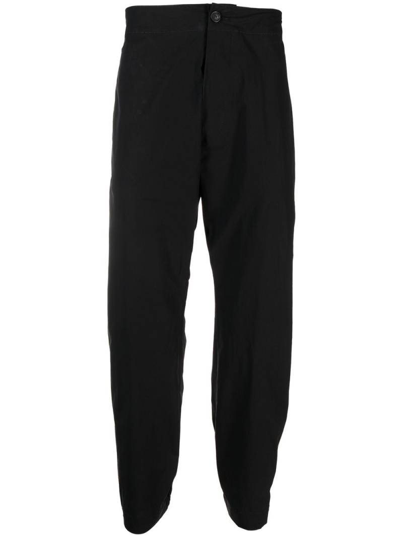 DSQUARED2 logo-tape tapered trousers - Black von DSQUARED2