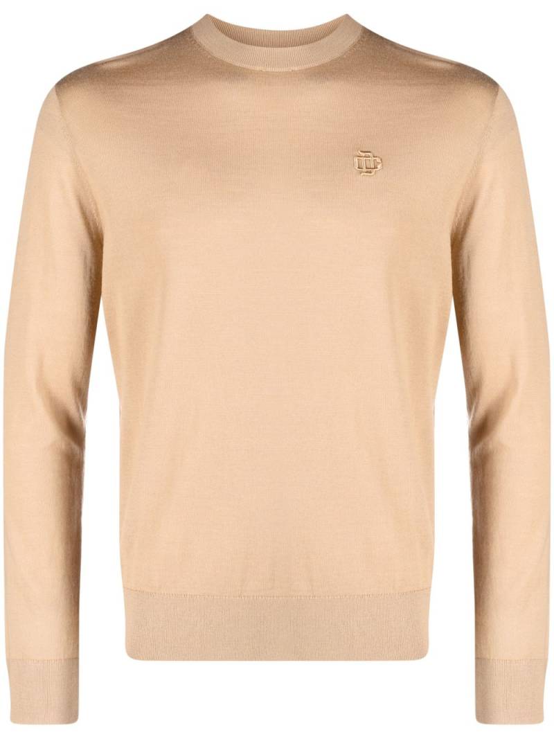 DSQUARED2 long-sleeved virgin wool sweatshirt - Neutrals von DSQUARED2