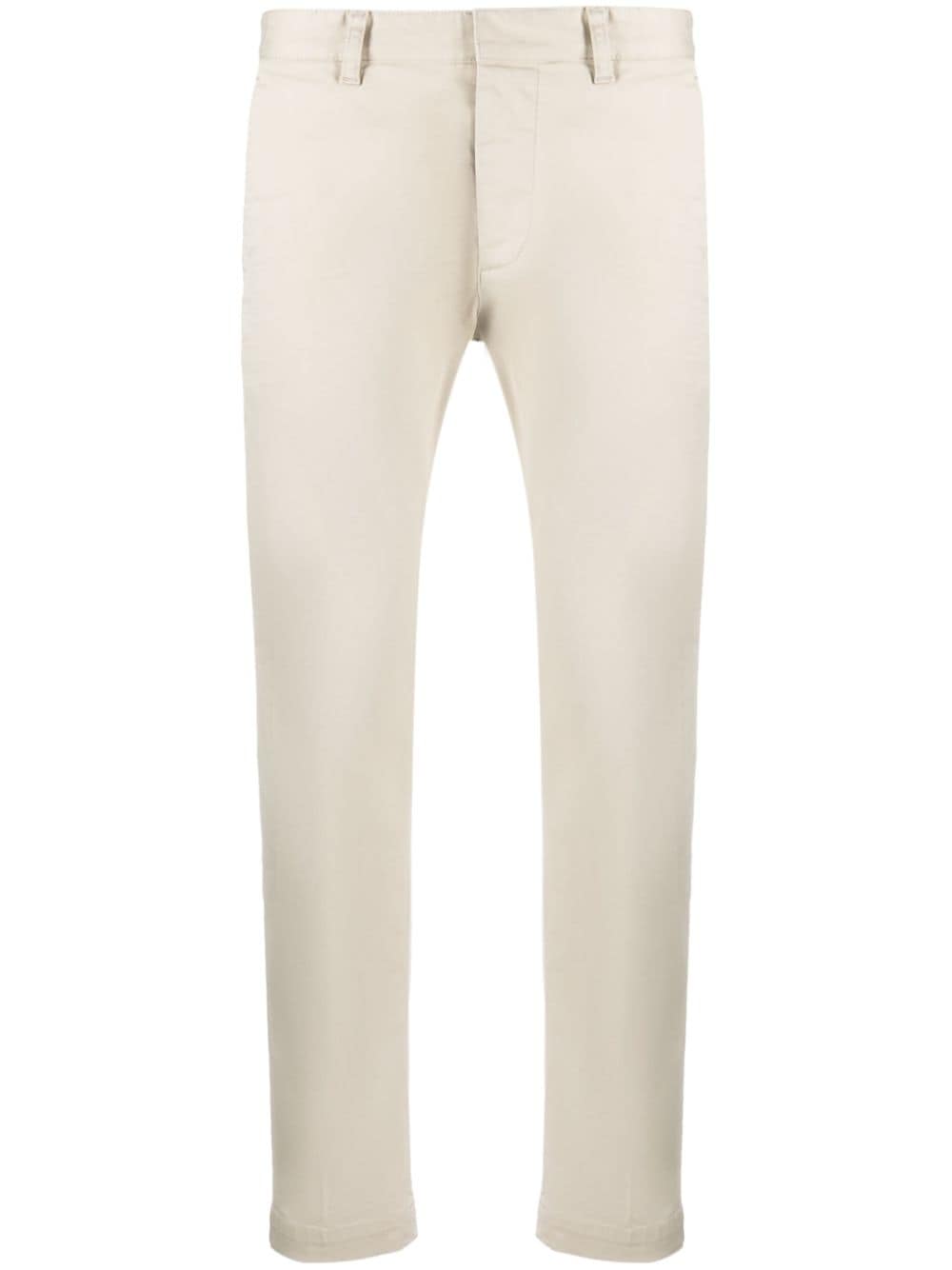 DSQUARED2 low-rise slim-fit cotton chinos - Neutrals von DSQUARED2