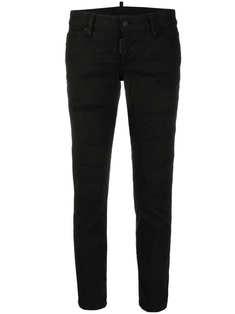 DSQUARED2 mid-rise cropped jeans - Black von DSQUARED2