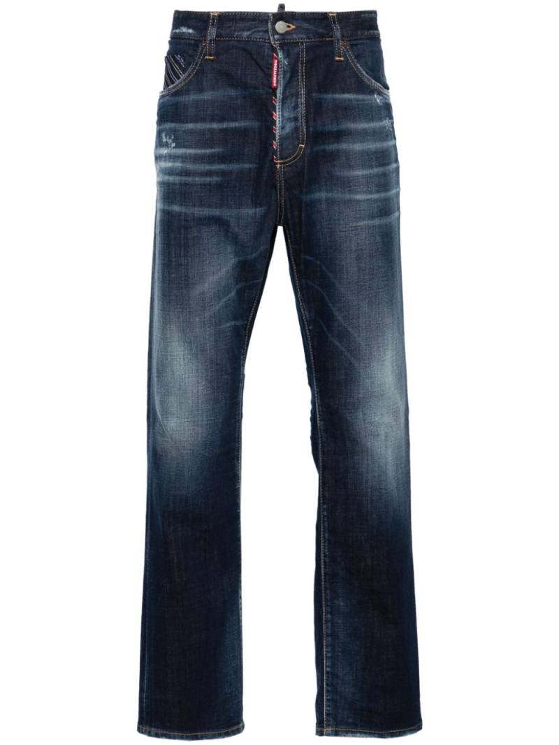 DSQUARED2 mid-rise distressed-effect jeans - Blue von DSQUARED2