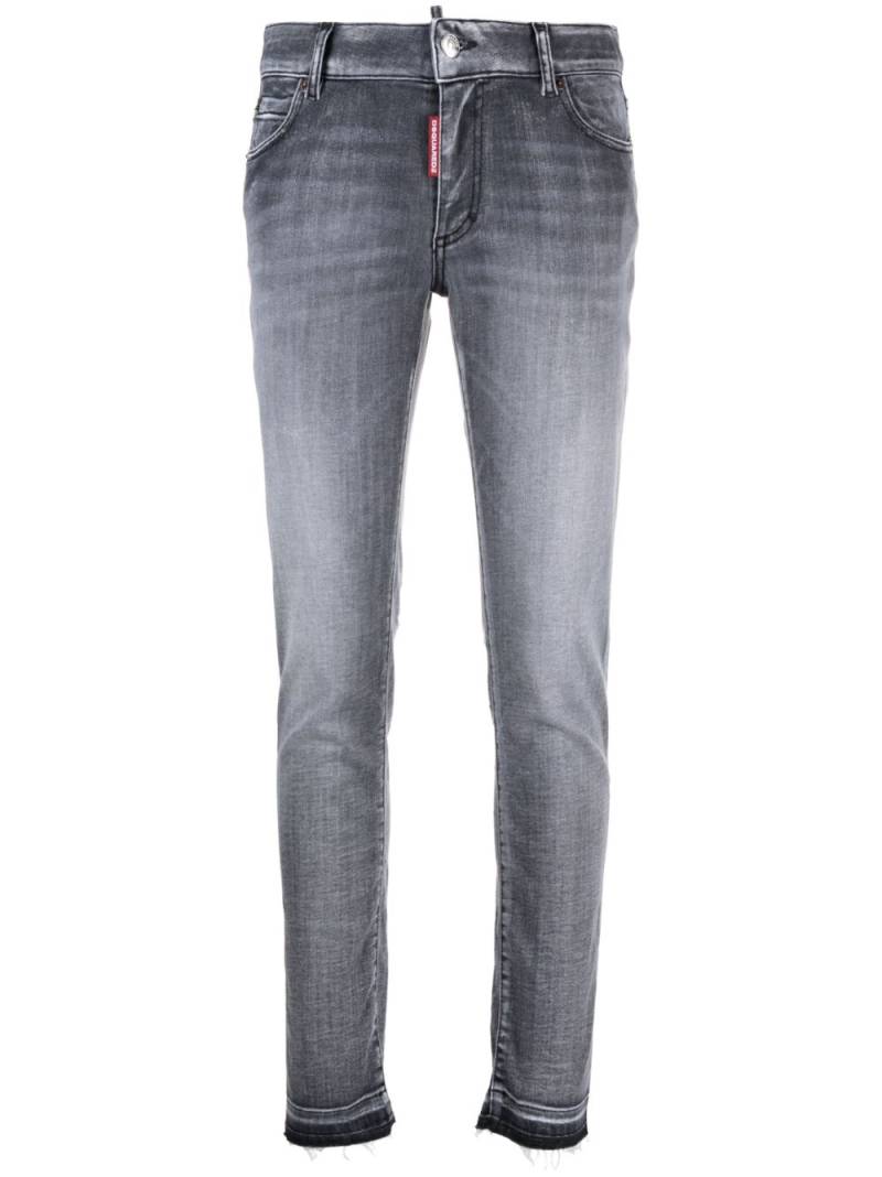 DSQUARED2 mid-rise faded skinny jeans - Grey von DSQUARED2