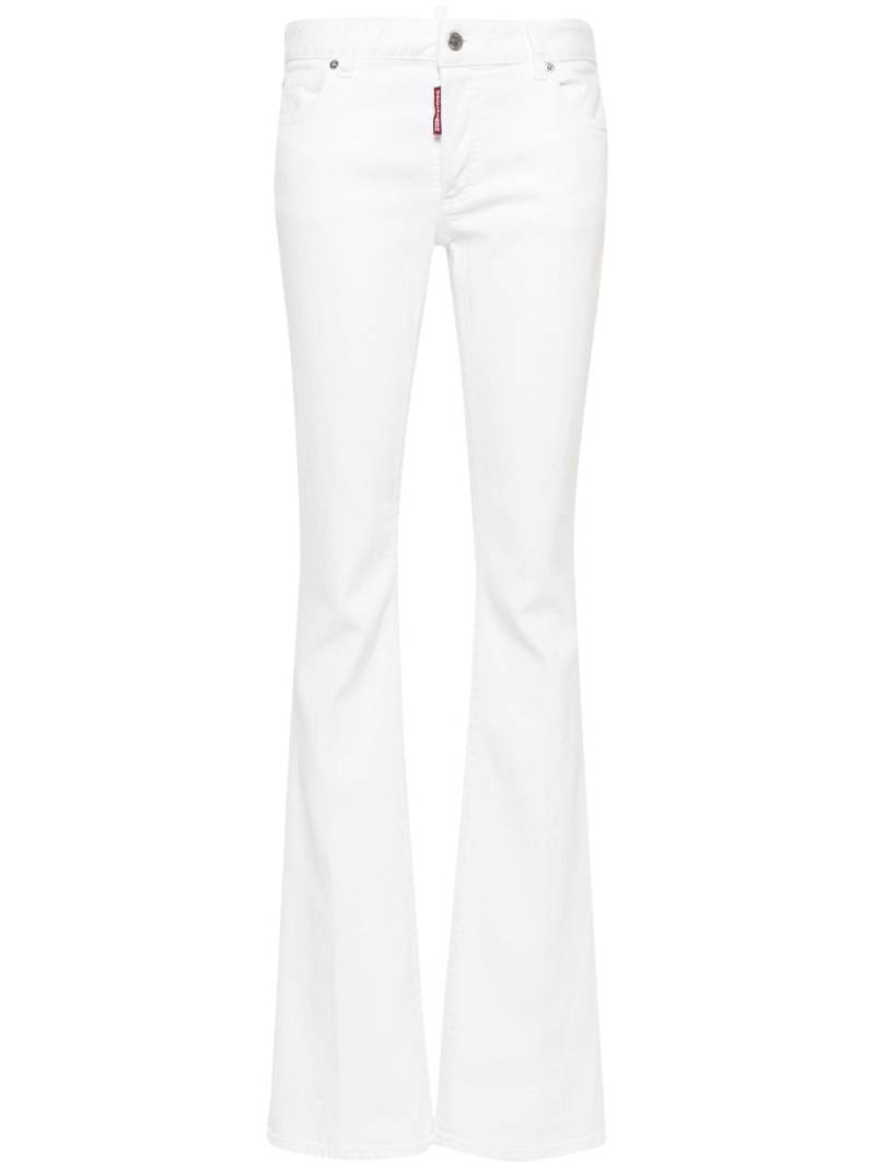 DSQUARED2 mid-rise flared jeans - White von DSQUARED2