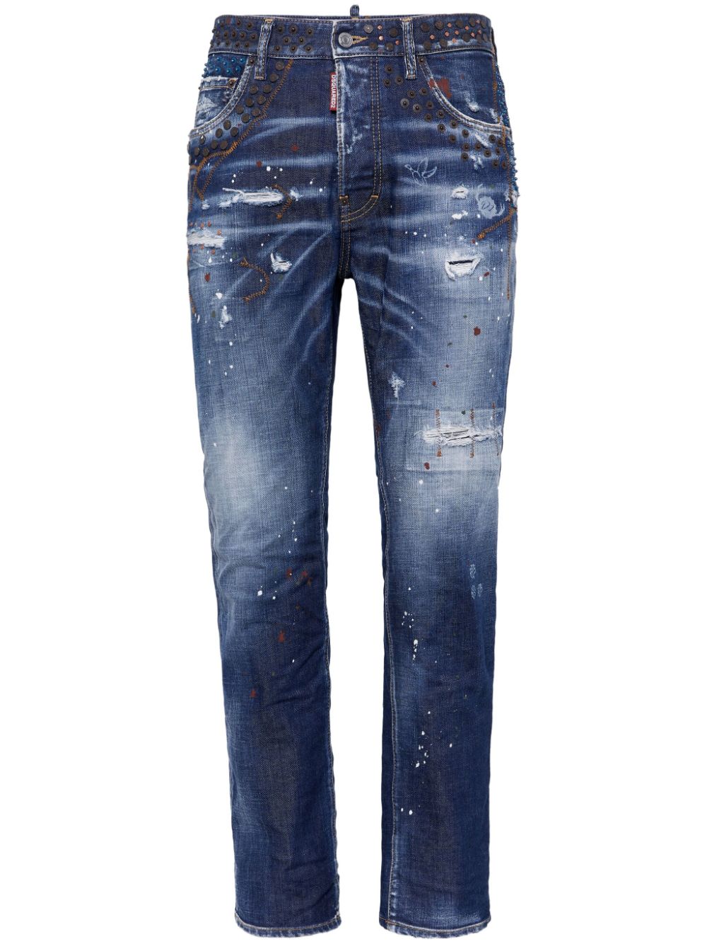 DSQUARED2 mid-rise slim-fit jeans - Blue von DSQUARED2