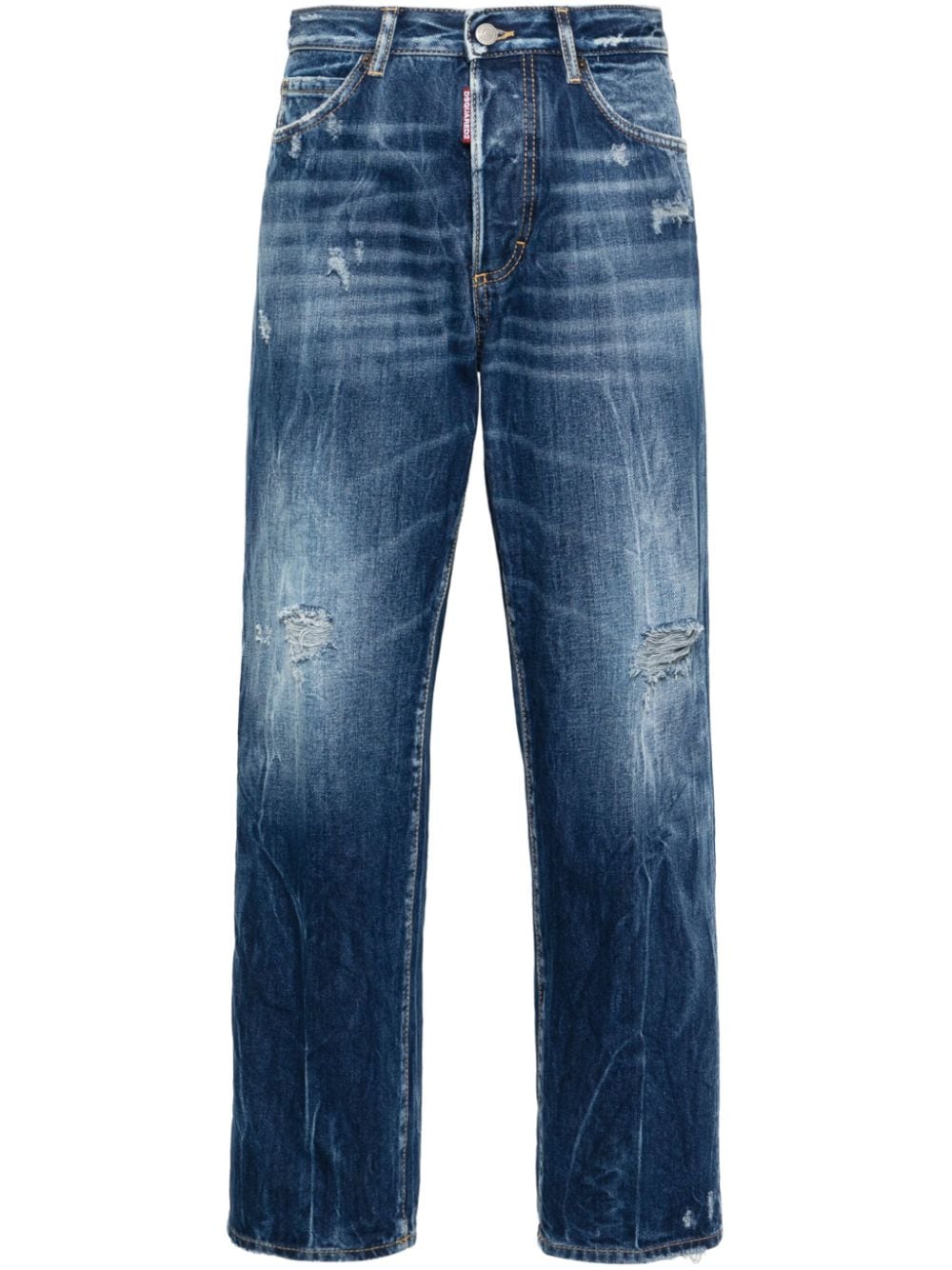 DSQUARED2 mid-rise straight-leg jeans - Blue von DSQUARED2