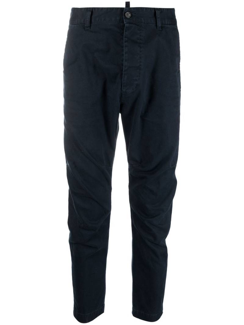 DSQUARED2 mid-rise tapered trousers - Blue von DSQUARED2