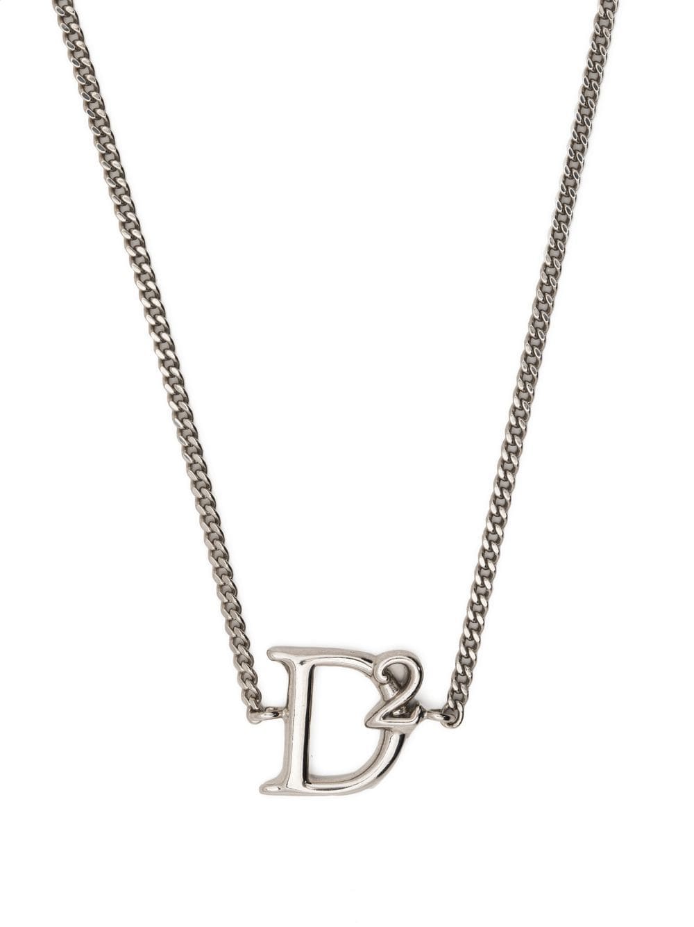 DSQUARED2 monogram-charm pendant necklace - Silver von DSQUARED2