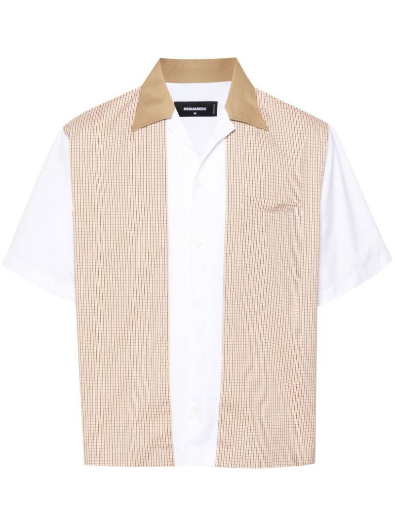 DSQUARED2 plaid poplin shirt - White von DSQUARED2