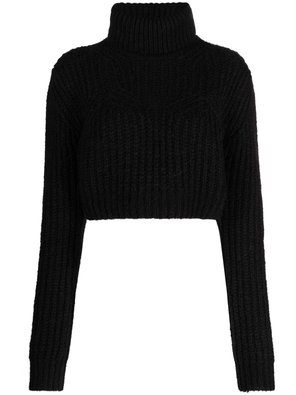 DSQUARED2 ribbed-knit cropped jumper - Black von DSQUARED2