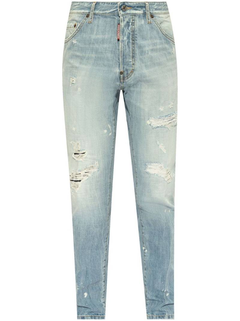 DSQUARED2 ripped slim-cut jeans - Blue von DSQUARED2