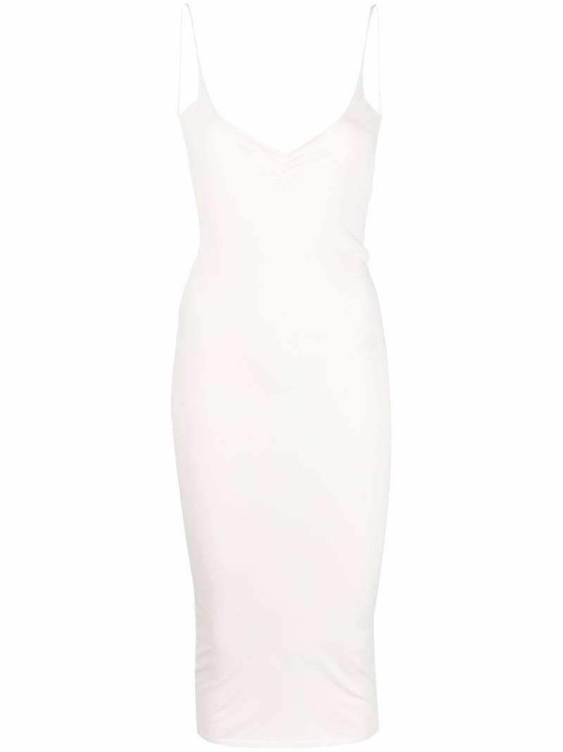 DSQUARED2 ruched backless midi dress - White von DSQUARED2