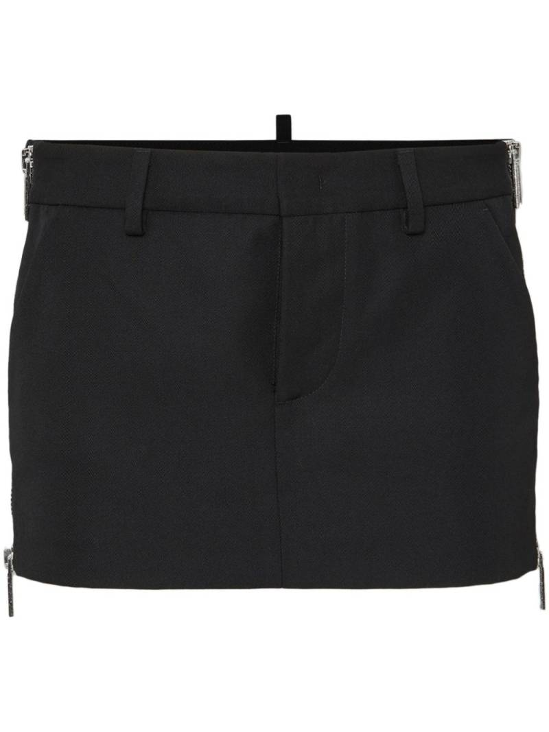 DSQUARED2 side-zip mini skirt - Black von DSQUARED2