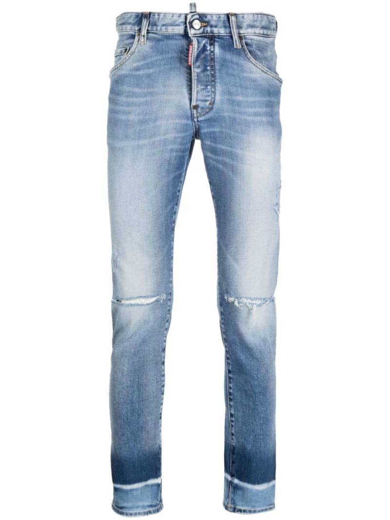 DSQUARED2 skinny washed denim jeans - Blue von DSQUARED2