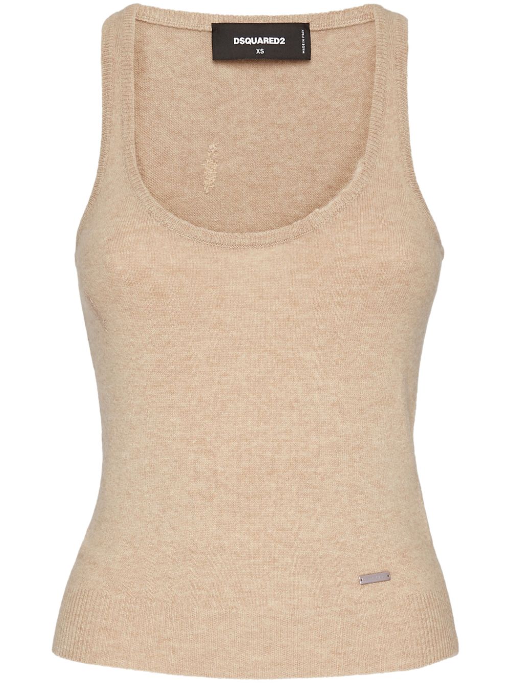 DSQUARED2 sleeveless knit top - Neutrals von DSQUARED2