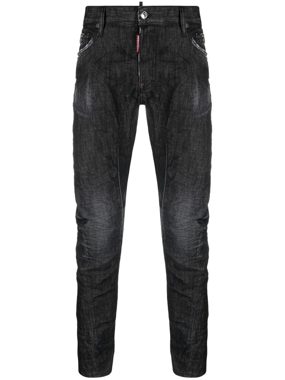 DSQUARED2 slim-cut washed jeans - Black von DSQUARED2