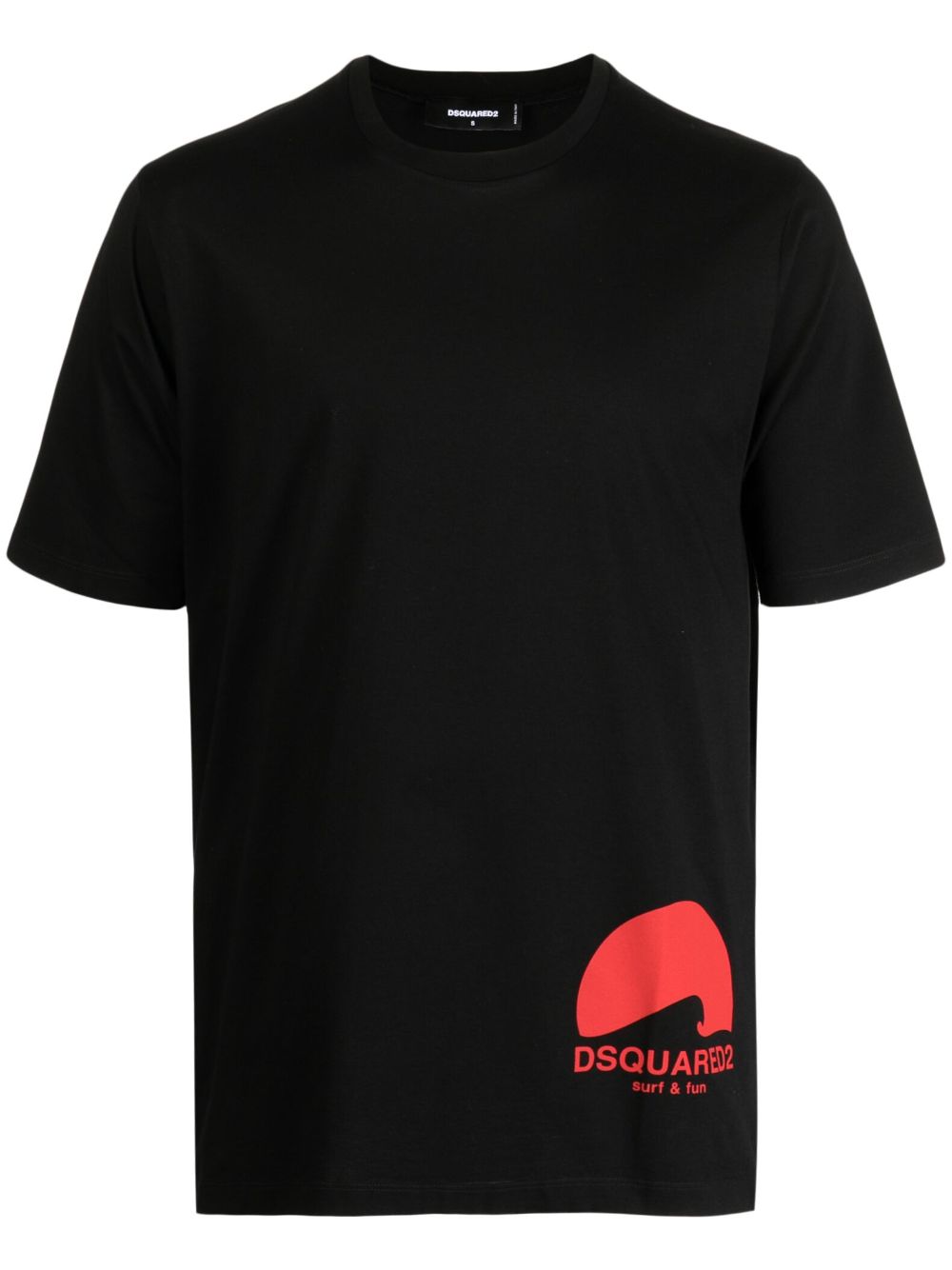 DSQUARED2 slogan-print cotton T-shirt - Black von DSQUARED2