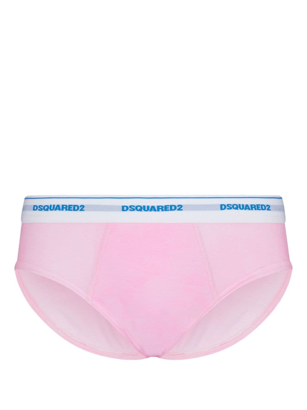 DSQUARED2 slogan-print stretch-cotton briefs - Pink von DSQUARED2