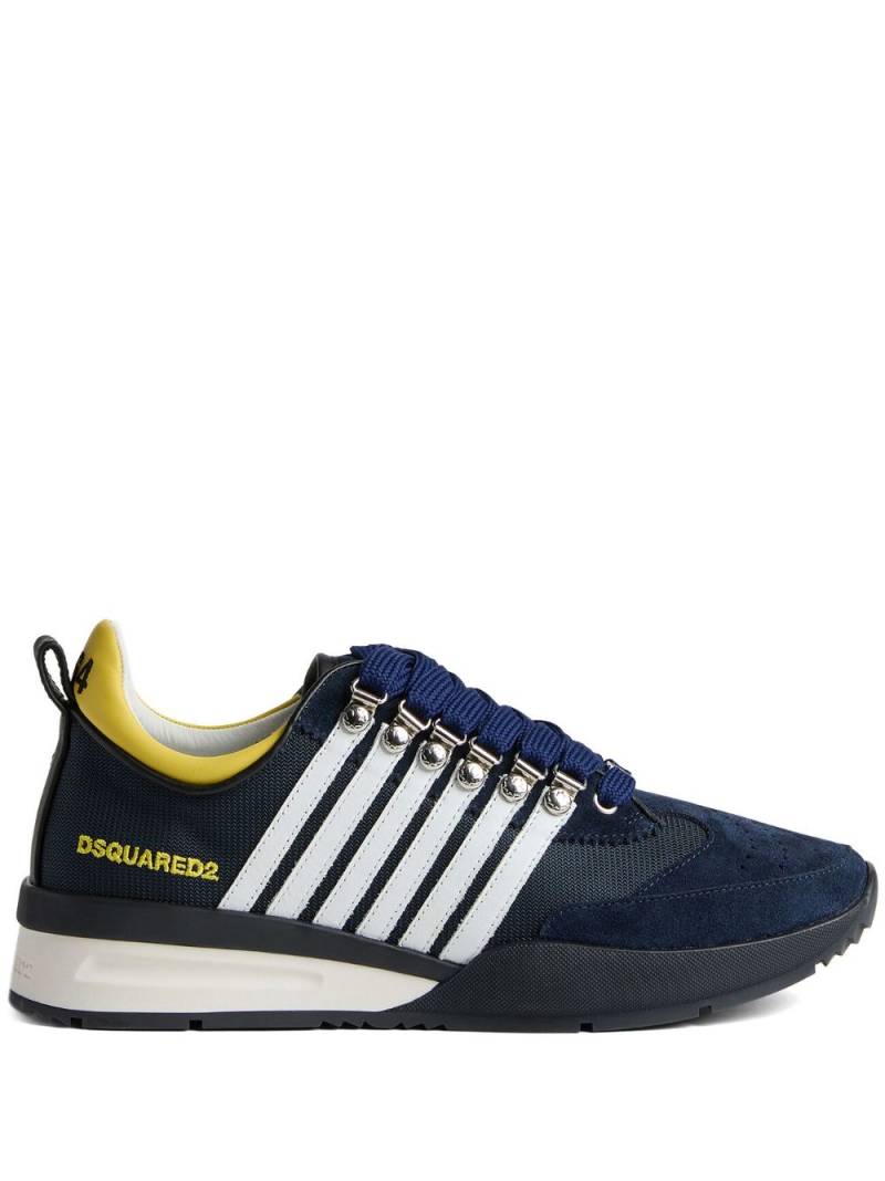 DSQUARED2 striped low-top sneakers - Blue von DSQUARED2