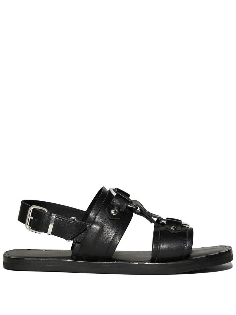 DSQUARED2 stud-detail calf-leather sandals - Black von DSQUARED2