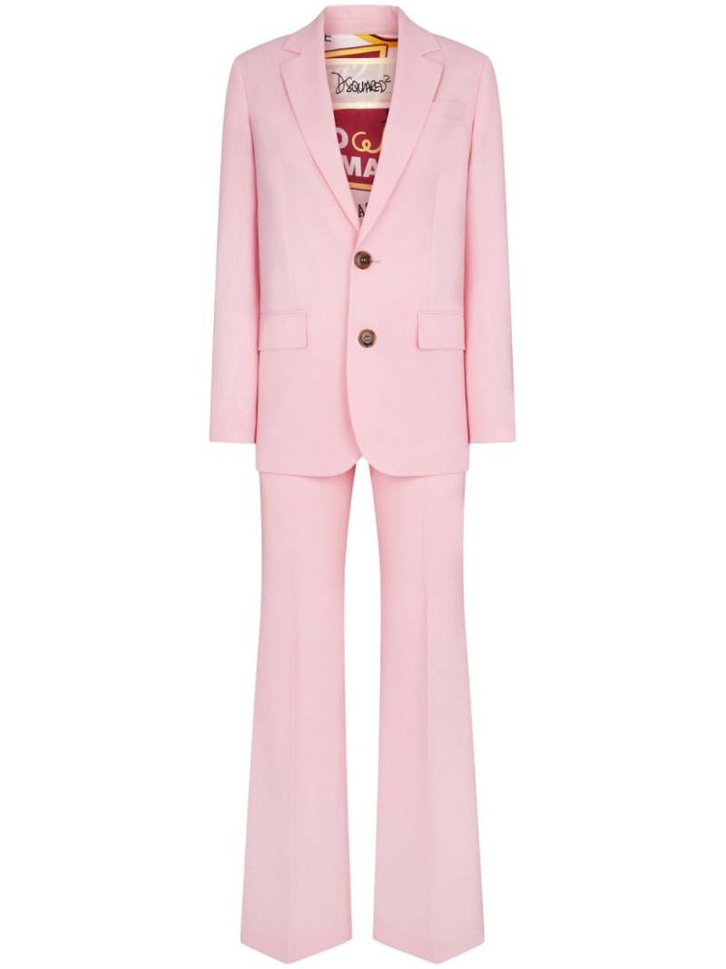 DSQUARED2 tailored single-breast suit - Pink von DSQUARED2