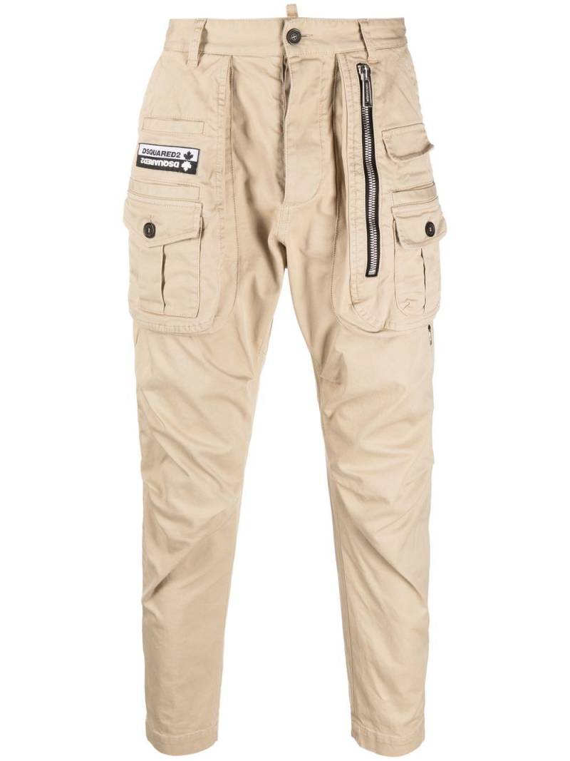 DSQUARED2 tapered cargo trousers - Neutrals von DSQUARED2