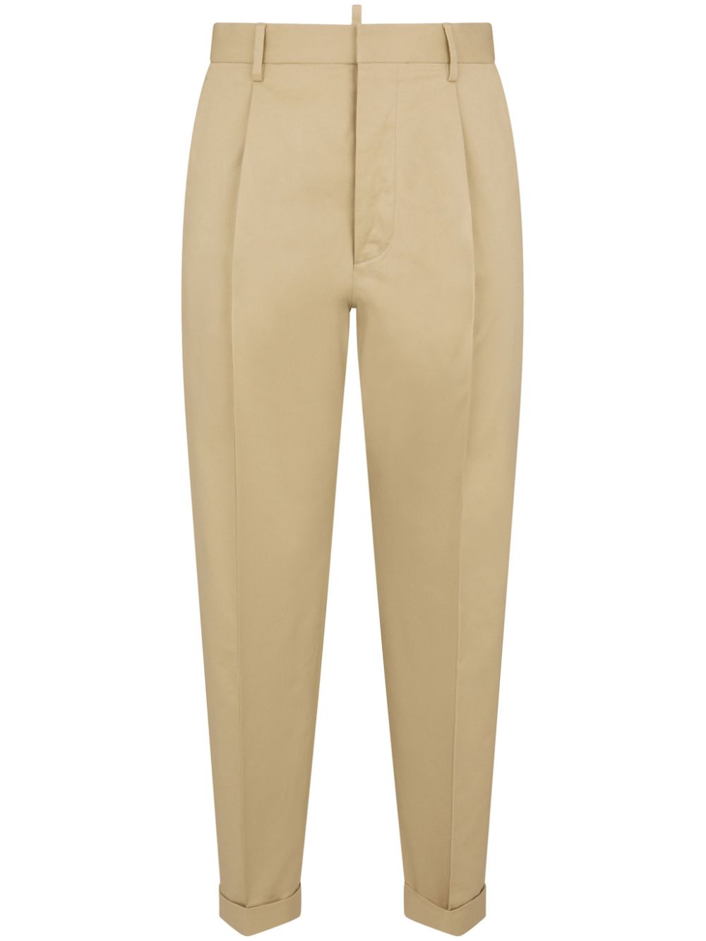 DSQUARED2 tapered cotton-blend trousers - Neutrals von DSQUARED2